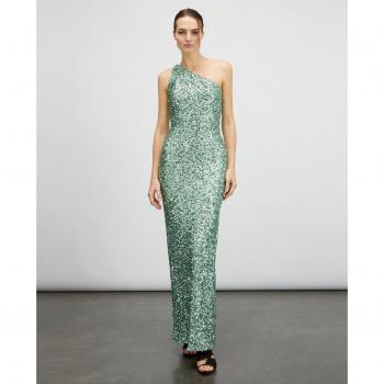 Vestido Elegante Asimétrico con Lentejuelas Motivi