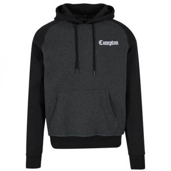 Schwarzer Mister Tee Raglan-Hoodie für Herren (M)