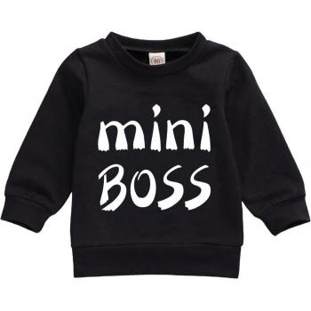 Sudadera Infantil Estilo Clásico en Blanco y Negro