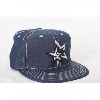 Modische Snapback Cap für Männer, Frauen und Kinder in Jeansblau