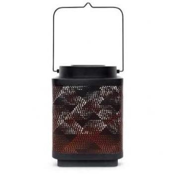 Lanternes solaires Garden Id Attract 11×11 cm Orange, autonomie 6 à 8 heures, portable, on/off