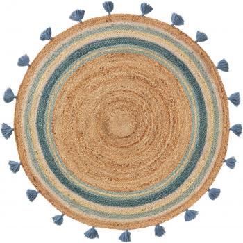 Tapis décoratif enfant turquoise 115 cm