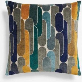 Retro Navy Blue Velvet Throw – 2ft x 2ft