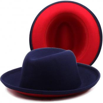Roll Brim Fedora Hoed voor Feestelijke Evenementen