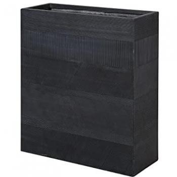 Vaso Piante Retta Argilla Nera 80x30x22 cm – Esterni e Interni