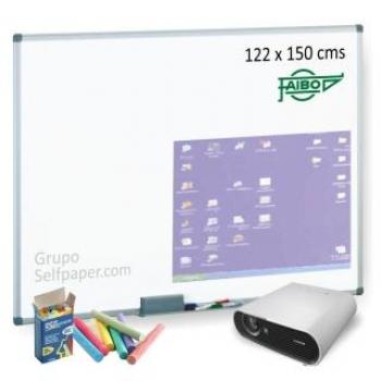 Pizarra Blanca Mate 122x150 para Uso Polivalente