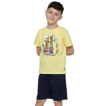 Camiseta Amarilla para Niños con Estampado Frontal