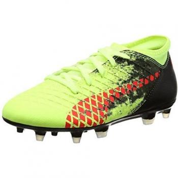Puma Future 18.4 Kids FG/AG Football Boots – Fizzy Yellow & Red