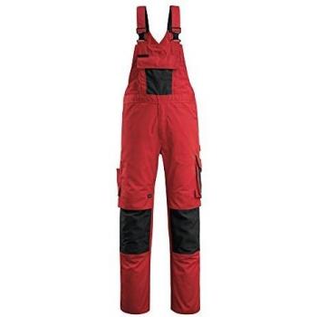 Mascot Augsburg Latzhose Größe 76C46, rot/schwarz