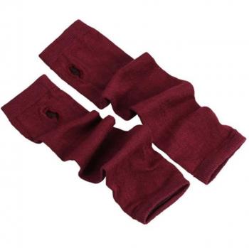 Guantes de invierno para mujer, largos, sin dedos y con rayas