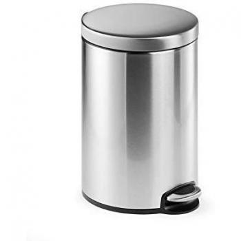 Papelera redonda de acero inoxidable Durable 340123 12 L