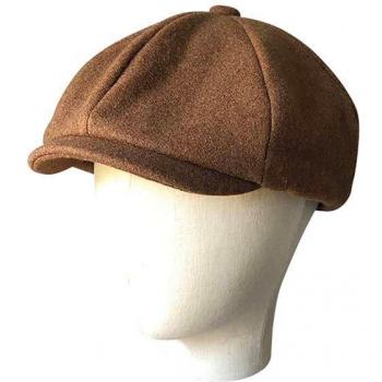 Retro Octagonal Newsboy Hat