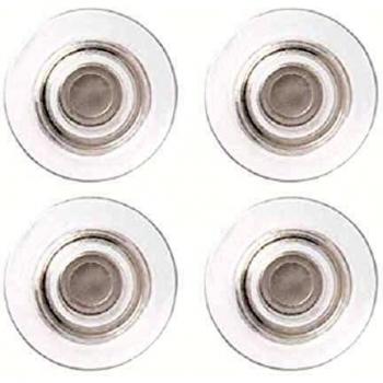 Nobo Imanes para Pizarra de Cristal, Paquete de 4, Transparente