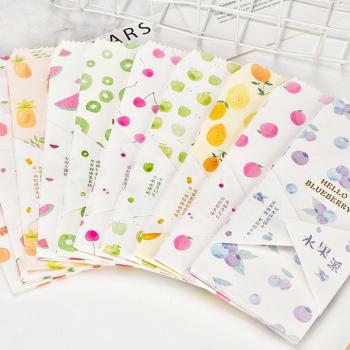 Sobres Escolares de Papel con Frutas