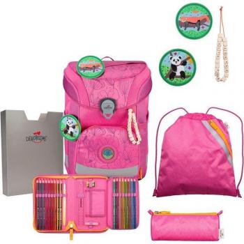 DerDieDas® Schulranzen 5-teilig Pink Planet