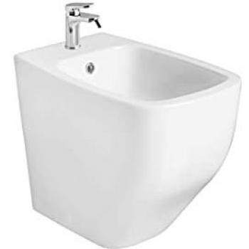 Bidet mural Valentina en céramique blanche polie de la marque Kiamami