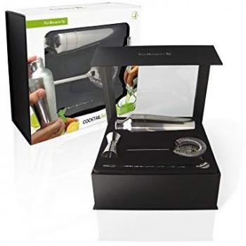 Juego de Coctelería 4 Piezas Acero Inoxidable BB Sommelier