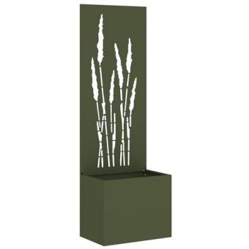 Clôture Décorative de Jardin Vert Olive 50 x 140 cm