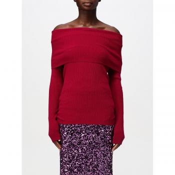 Maglia in Viscosa Hanita Bordeaux Taglia S con Spilla