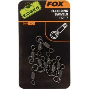 Fox Edges Flexi Ring Swivel Black Size 7
