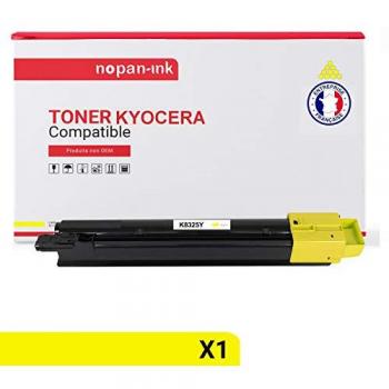 Kit Toner NOPAN-INK Jaune TK8325Y – Compatibilité Kyocera TASKalfa 2551 ci