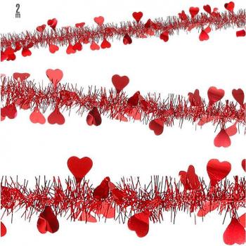Guirnalda de Espumillón para San Valentín 2 mts