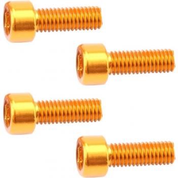 4 Piece Set Titanium Alloy Bicycle Water Bottle Cage Bolts with Washers
