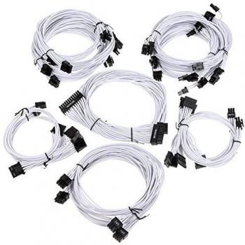 White Edition: Super Flower Sleeve Cable Kit Pro