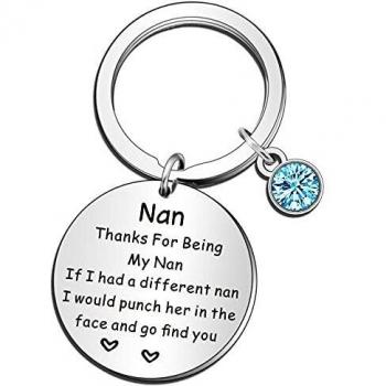 QMVMV Nan Women’s Birthday Keychain