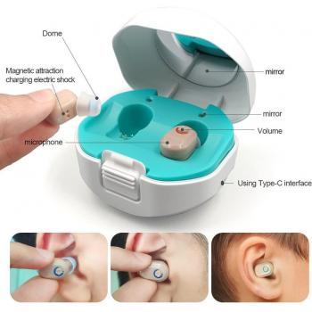 1 Pair ITE Hearing Aids for Elderly