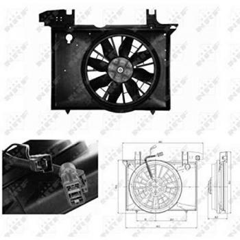Ventilatorwiel motorkoeling NRF 47703
