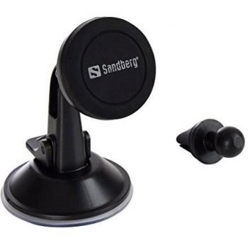 Sandberg In Car Mobile Magnet Stand Kit, Smartphone Halterung, Schwarz