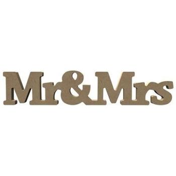 GOMILLE Support Décor Bois Monsieur Madame – 39 × 7 cm