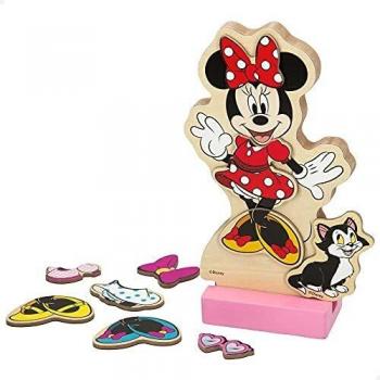 Colorbaby Woomax Disney vestidos de madera magnéticos 22x30 cm Minnie +3 años