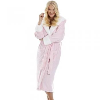 Camille Collection Full Length Sherpa Fleece Robe (Size 18-20)