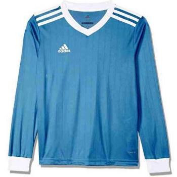 Adidas Männer TABELA 18 JSY L Long Sleeved Shirt – Klarblau mit Weiß