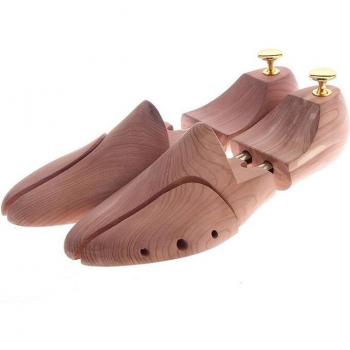 Cedar Wood Adjustable Shoe Shaper for Men's Shoes