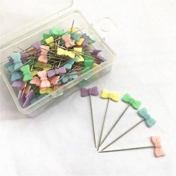 50Pcs Dressmaker Pins with Flower Heads for Jewelry Decoration