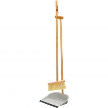 Kit de limpieza Kitchencraft Living Nostalgia: cepillo y recogedor de mango largo