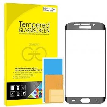 Protector de Pantalla JETech para S6 Edge, Vidrio Templado 5.1