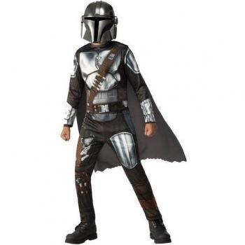 Disfraz Infantil Star Wars El Mandaloriano Classic Talla S (3-4 Años) con Traje Completo, Capa y Máscara