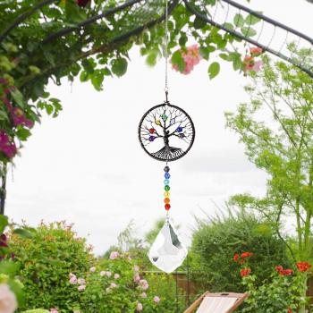 Pendentif en cristal pour carillons éoliens