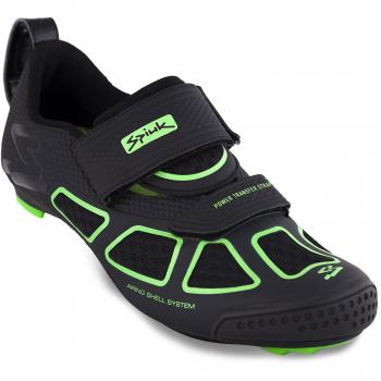 SPIUK Trivium Triathlon‑Schuh – Erwachsene, unisex – 48 – schwarz/grün/schwarz