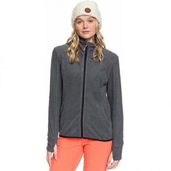 Roxy Harmony-Polaire Demi-Zip col Montant Femme, True Black, FR : L