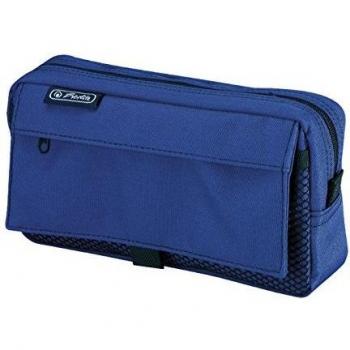 Trousse zippée Herlitz 21 cm Bleu