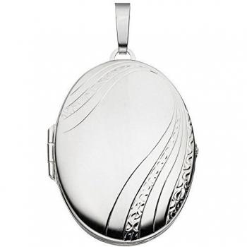 Medaillon für zwei Fotos, 925 Sterling Silber, Gewicht ca. 8,0 Gramm