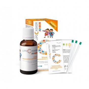 LIPO C ASKOR Junior tekutý lipozomální vit.C 110ml + dárek
