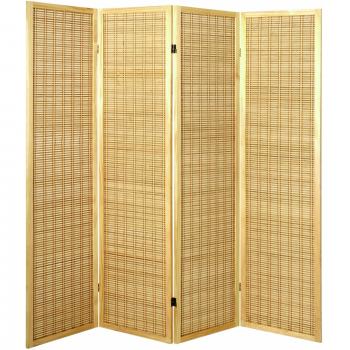 Haku Paravent 34367 – Naturbambus, 182 x 178 cm, 2‑teilig
