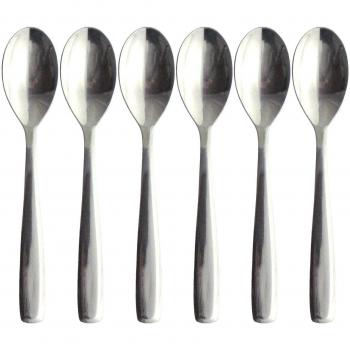 Nagao Sleek 12cm Coffee Spoon Set – Stainless Steel, Japanese Craftsmanship (5+1)