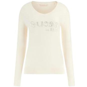 Pull femme Guess Saylor Logo Écru